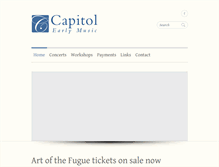 Tablet Screenshot of capitolearlymusic.org